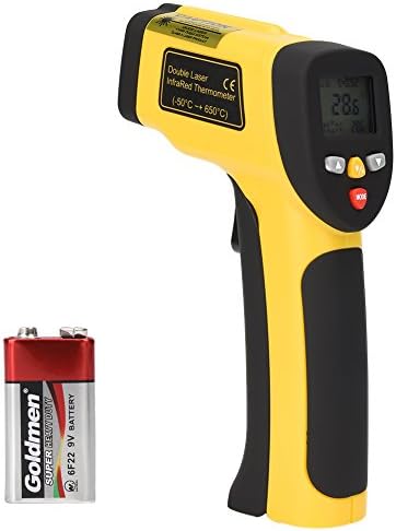 TOOLTOO Infrared Thermometer Lasergrip - Non-contact -58°F to 1202°F Dual Lase Infrared Pyrometers Digital Temperature Gun