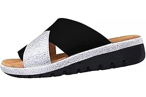 IXII Damskie sandały ortopedyczne wygodne ortopedyczne klapki haluksy skórzane klipsy palce płaskie kapcie szerokie dopasowanie letnie buty plażowe na co dzień