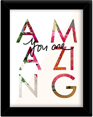 TiedRibbons® You are amazing Inspirational wall posters for children with frame