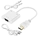 Produktbild LUCKLYSTAR® HDMI auf VGA Adapter, 1080P HDMI Männlich auf VGA Weiblich Video Konverter Kabel mit Audio-Anschluss für PC Notebook Projektor und andere HDMI Geräten C weiß