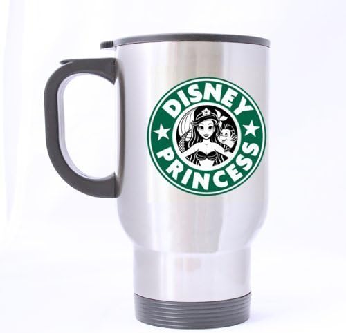 Easyolife- Disney Princess Funny Starbucks Mug - Funny Travel Mug 14oz Coffee Mugs/ Tea Cups Cool Unique Birthday or Christmas Gifts For Man and Women