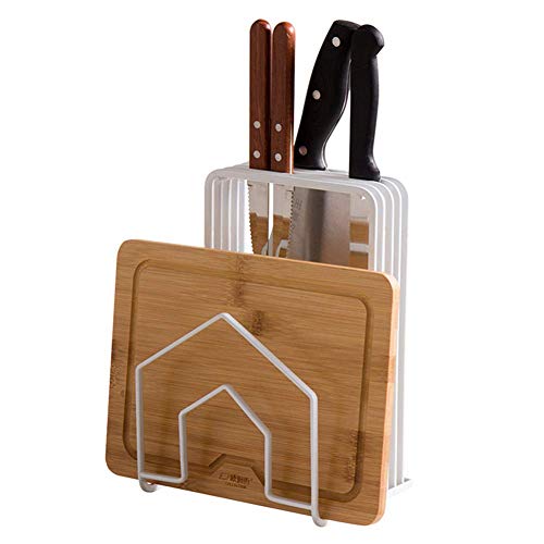 Preisvergleich Produktbild Multifunktionales Rack Regal Küchenablage Multifunktionsständer Werkzeughalter Topfablage Wandhalter Ablageboden Korb Schrank Organizer Schneidebrett Geschirr GAOFENG (Farbe: Weiß) ( Farbe : White )