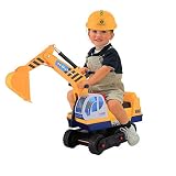 Excavadora con asiento de 35CM*24CM, puede soportar un peso de 40KG.