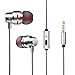 Price comparison product image TAOtTAO Metal Stereo Headphone Bass Earphone Sport Headset Hands Free Earbuds With Mic (Sliver)