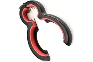 Ouvre-boîte pour personnes âgées souffrant d'arthrite - Ouvre-bocal à main pour mains faibles - Ouverture facile avec pince en silicone - Ouvre-bocal réglable - Ouvre-bocal 6 en 1