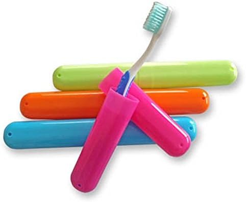 Travel Toothbrush Case Cover Portable Holder for Holidays Travelling (Orange)