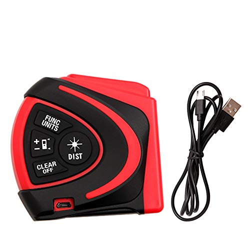 Preisvergleich Produktbild SY-Measurement Laserdigitale Displaybandmessung, Infrarot-Bereichsfinder hochpräzises Messband Maß 5 m Zwei in Einem,30m