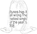 Produktbild Itunes Has It All Wrong The Hottest Single Of The Year Is Me Slogan Drawstring bag