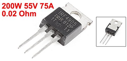 DealMux Transistor IRF4905 MOSFET P-Channel, 55V, 75A 200W, TO-220 ...