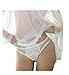 Produktbild Damen Unterwäsche Internet Spitzen Slips Höschen Tangas Dessous Unterwäsche Unterhosen (L, Weiß)