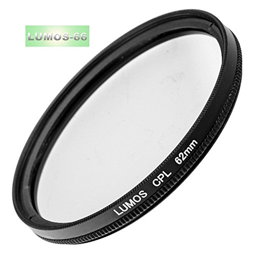 Lumos Lot de 5  avec couvercle d objectif 62  mm Pare-soleil Filtre UV CPL Filtre polarisant et support Convient    tout avec filetage de filtre 62  mm par exemple Objectif Sigma 18   200  18   250  105  mm 2 8  30  mm 1 4  pour Canon Nikon Sony