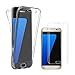 Produktbild Samsung Galaxy S7 Edge Fall, amasell Full Body Kratzfest [Drop Proof] Transparent TPU-Schutzhülle für Samsung Galaxy S7 Edge (2016), Clear+Screen Protector