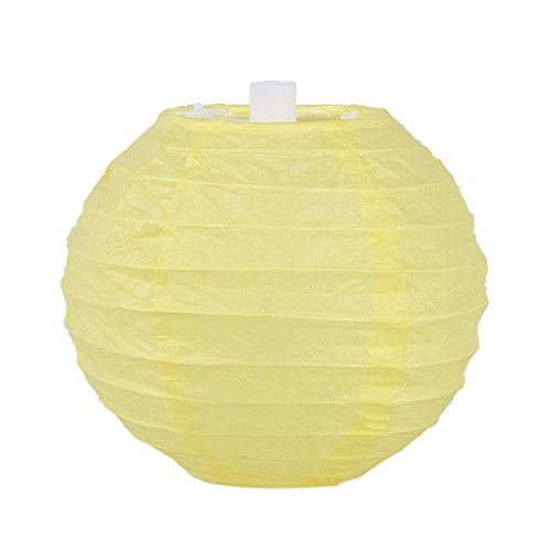 YL 9er. Papier Lampions Laternen Gelb (10cm) - 2