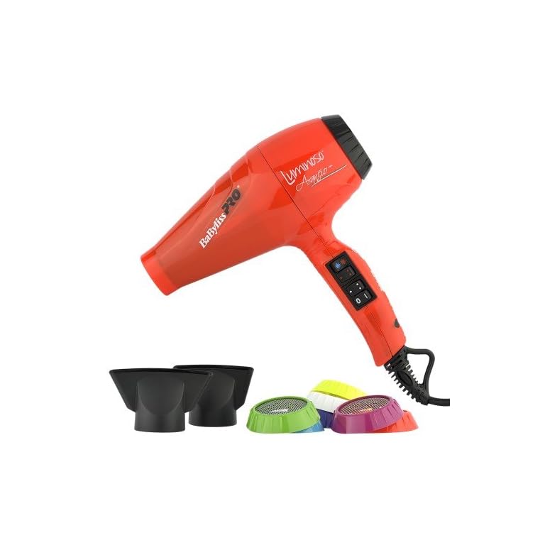 Babyliss-Pro-Hairdryer-BAB6350IOE-Luminoso-Arancio-Orange Babyliss Pro Hairdryer BAB6350IOE Luminoso Arancio - Orange