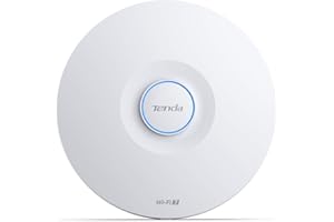 Tenda I36 BE5010 Punto de Acceso WiFi 7 con 2 Puertos (1x Puerto PoE+ 2.5G y 1x Puerto Gigabit, Seguridad WPA3, Múltiples SSID, Gestión a través de App/Nube o Local, Incluye Fuente de alimentación)