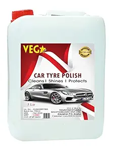 VEGASTAR Tyre Polish & Shinner (Natural Water Based) - 5 Litre can