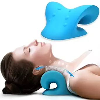 Super Balance Neck and Shoulder Relaxer Pillow | Cervical Traction Device for TMJ Pain Relief & Cervical Spine Alignment | Neck Massage Relaxer | Acupressure | Chiropractic Pillow Neck Stretcher