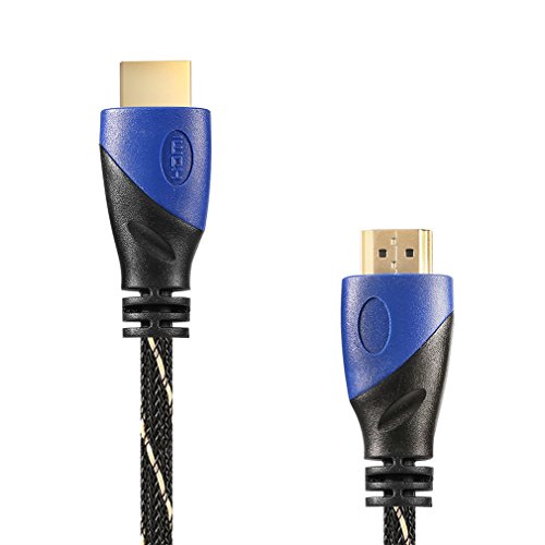 HDMI Kabel,LESHP Premium 10m Ultra HD 4k | High Speed with Ethernet | HDMI 1.4a kompatibel | 4K Ultra Full HD 1080p | 3D / ARC / CEC (Blau+Schwarz) - 4