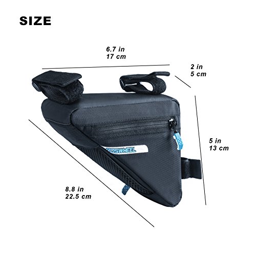 DCCN Fahrradtasche, Rahmentasche / Triangle Bag / Satteltasche / Fahrrad Handy Tasche 5,5 Zoll - 3