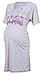 Happy Mama Women's Maternity Hospital Gown Nightie for Labour & Birth. 193p (Purple, UK 16)