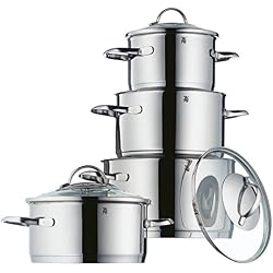 WMF 720646380 Provence Plus Cromargan Lot de Pots, Argent, 4 pièces