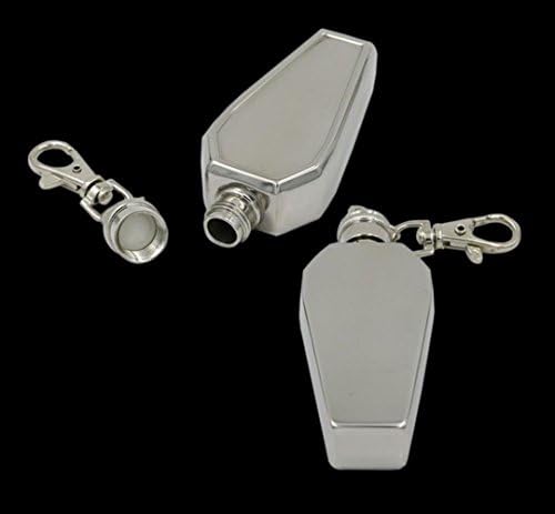 SQL Mini Thickened 1 Ounce Stainless Steel jug Diamond-Shaped Keychain jug
