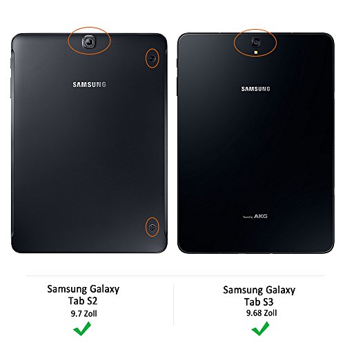 EasyAcc Samsung Galaxy Tab S3 / Tab S2 9.7 Schutzfolie Glas Panzerfolie Klar Anti-Kratz Displayschutzfolie Glas für Samsung Galaxy Tab S3 T820/ T825 (9,68 Zoll) / Samsung Galaxy Tab S2 9.7 – 9H Hardness aus gehärtetem Glas - 6
