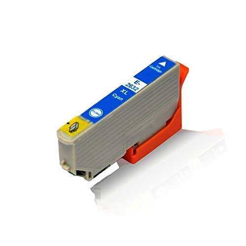 1x kompatible Tintenpatrone für Epson Expression Premium XP-510 XP-520 XP-600 XP-605 XP-610 XP-615 XP-620 C13T2632 4010 T2632 Cyan 12,5 ml