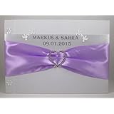 Gästebuch Hochzeit mit Namen und Datum.Verschiedenen Farben.