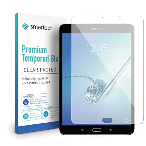 smartect Protection d'Écran en Verre Trempé pour Samsung Galaxy Tab S2 8.0 - Film Protecteur Ultra-Fin de 0,3mm - Vitre Robuste avec 9H de Dureté et Revêtement Anti-Traces de Doigts