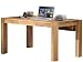 Produktbild Giorgia Schreibtisch Arbeitstisch Büro Computertisch PC Laptop Tisch 170 x 75 x 75 cm, 2 Schubladen Eiche Massivholz