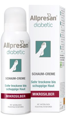 Preisvergleich Produktbild Allpresan diabetic Intensiv mit Mikrosilber Schaum 125 ml