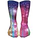 Produktbild Men Women Glowing Stripes Stars Rainbow Cotton Crew Athletic Sock Casual Socks