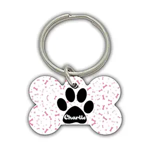 AWANI TRENDS Charlie Pets Name/Identity Tag Bone Shape Tag for Dogs and Cats , Dog ID tag -ATPET0019