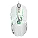 Produktbild obiqngwi für den elektronischen Wettkampfsport, 3200 DPI 8 Tasten Ergonomischer USB-Kabel Optischer PC-Laptop-Beleuchtung-Spiel-Mäusemäuse - Weiß