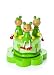 Music Box for Babies - Wooden Musical Green Frog Playing Pop Goes the Weasel Gift for Baby Boy or Girl