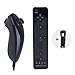 Produktbild 2 in 1 Wii Controller Remote mit Nunchuk Motion Plus,TechKen Wii Ferbedienung und Nunchuck mit Silikonhülle und Handschlaufe Wii Controller Zubehör Set für Nintendo Wii und Wii U