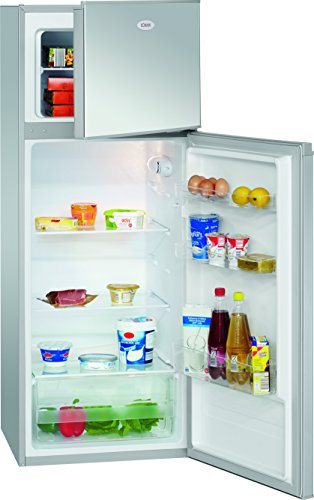 Bomann DT 348 Khlschrank / 143,5 cm Hhe / 170 kWh/Jahr / Energieeffizienzklasse A++ / silber