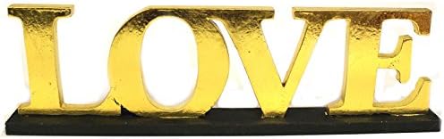 Standing Wooden Words - LOVE - Gold