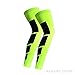 Produktbild (2 Stücke) LIKERAINY Compression Leg Sleeves, Lange Knieschoner Knieschützer, Elastische Kompression Wade Wickeln, Waden Kompressionsstrumpf, Auflage Beinschutz Beinlinge Kompression, Calf Kompressionsunterstützung, Beinschutz für Radfahren, Basketball, Fußball, Golf und andere Sportaktivitäten, Unisex, Leuchtendes Grün, M