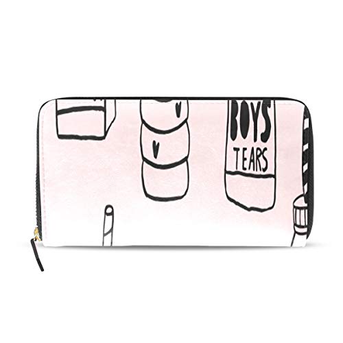 Preisvergleich Produktbild Milchflasche tasse einfache tragbare lange pass kupplung geldbörsen reißverschluss brieftasche fall handtasche geld veranstalter tasche kreditkarteninhaber dame frauen mädchen männer reisen geschenk