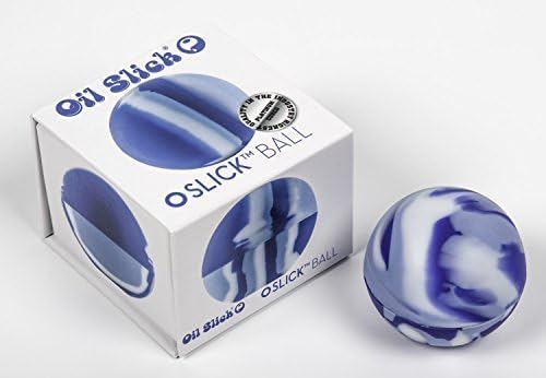 Oil Slick Ball Platinum Cured Medical Grade Silicone Container (Arctic Camo) by Oil Slick