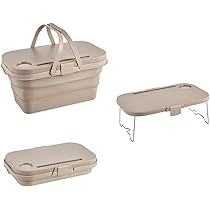 Zusammenklappbarer Picknickkorb - Faltbarer Tragkorb Für Outdoor & Küche