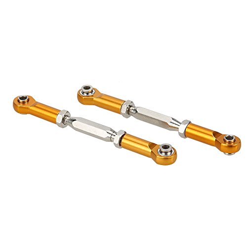 Generic RC Servo Link (vorne / hinten) für RC HPI 1/10 Bullet 3.0 ST / MT / WR8 Truck Tuningteile – Gold - 3