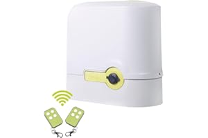 MOTIC - Motor para Puerta Corredera - Kit motor para puertas correderas hasta 800 kg - Motor puerta corredera exterior. Incluye 2 mandos. Sin cremalleras