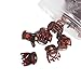 Gleader 12 Pcs Ladies Brown Plastic Mini Hairpin 6 Claws Hair Clip Clamp