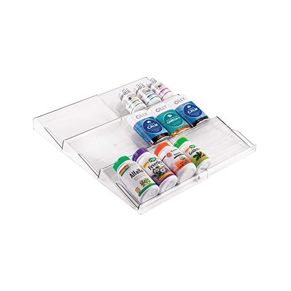 InterDesign Linus Expandable Spice Rack, Clear - Image 7