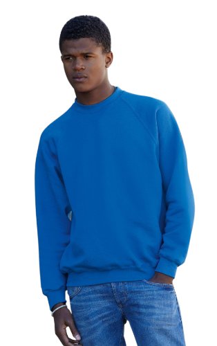 Preisvergleich Produktbild Fruit of the Loom Herren Sweatshirt Eierschale Dunkles Marineblau xl