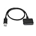 Produktbild USB 3.0 auf 2,5" (6,4cm) SATA III Adapter,Getlink USB 3.0 auf 2,5" (6,4cm) SATA III Kabel mit UASP - USB 3.0 zu SATA SSD/HDD Konverter / Adapterkabel