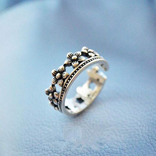 Preisvergleich Produktbild Aoligei Einstellbarer Ring Retro-Ring Kreative Krone Eröffnung